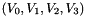 $ \left( V_0,V_1,V_2,V_3\right)$